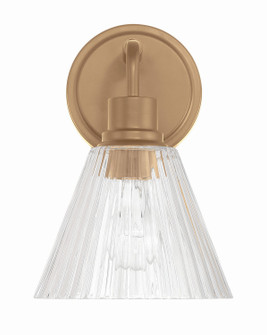 Pleated One Light Wall Sconce in Premium Bronze (46|61101-CPZ)
