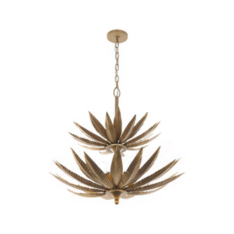 Zanara Nine Light Pendant in Brass Kisser (137|563P09BK)