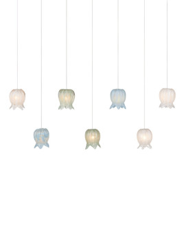 Polpo Seven Light Pendant in Blue/Green/White/Silver (142|9000-1425)