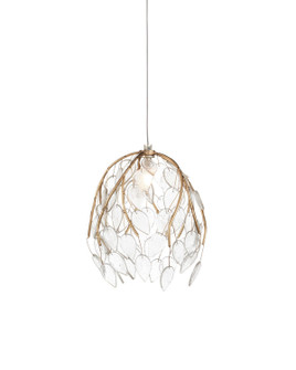 Banyan One Light Pendant in Antique Brass/Clear/Silver (142|9000-1387)