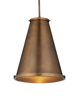 Seafarer One Light Pendant in Antique Brass/Clear (142|9000-1366)