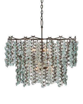 Herbary Six Light Chandelier in Clear/Bronze (142|9000-1330)