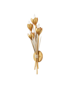 Hortensia Four Light Wall Sconce in Contemporary Gold Leaf/Contemporary Gold/Contemporary Silver Leaf (142|5000-0289)