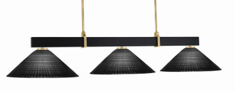 Wellington Three Light Billiard/Island in Matte Black & New Age Brass (200|1253-MBNAB-4019)