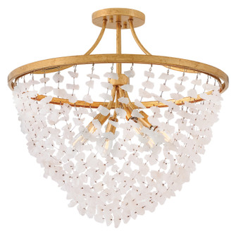 Myra LED Semi-Flush Mount in Distressed Brass (138|FR41591DA)