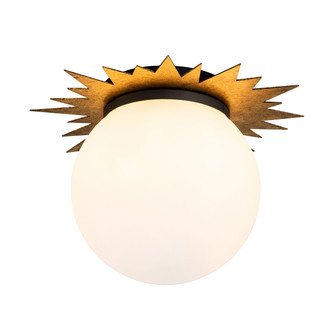 Soleil Three Light Flush Mount in Wzc+Gold (175|FM90417G-15)