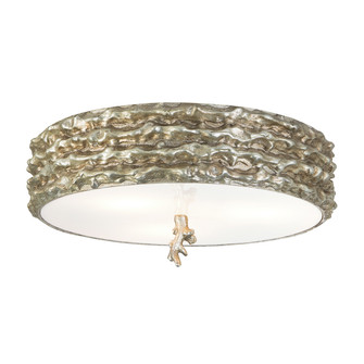Trellis Three Light Flush Mount in Silver Leaf (175|FM1238S-16)