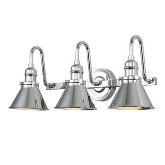 Provence Three Light Vanity in Polished Chrome (175|BB90684PC-3)