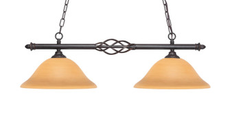 Eleganté Two Light Island Pendant in Dark Granite (200|862-DG-624)