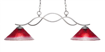 Revo Two Light Island Pendant in Aged Silver (200|342-AS-706)
