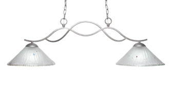 Revo Two Light Island Pendant in Aged Silver (200|342-AS-701)