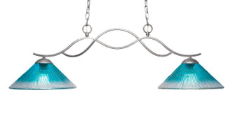 Revo Two Light Island Pendant in Aged Silver (200|342-AS-448)