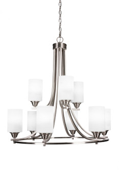 Paramount Nine Light Chandelier in Brushed Nickel (200|3409-BN-4061)