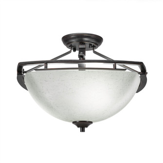 Uptowne Three Light Semi-Flush Mount in Dark Granite (200|321-DG-463)