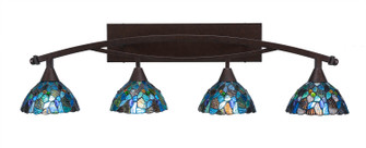 Bow Four Light Bath Bar in Bronze (200|174-BRZ-9955)