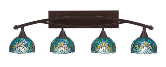 Bow Four Light Bath Bar in Bronze (200|174-BRZ-9925)