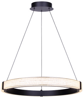 Solace LED Chandelier in Matte Black (387|LCH346A24BK)
