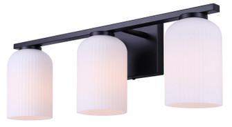 Bram Three Light Vanity in Matte Black (387|IVL1241A03BK)
