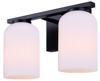 Bram Two Light Vanity in Matte Black (387|IVL1241A02BK)