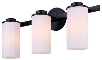 Kinslea Three Light Vanity in Matte Black (387|IVL1165A03BK-FR)