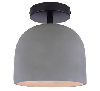 Jack One Light Semi-Flushmount in Matte Black (387|ISF729B01BK-GY)