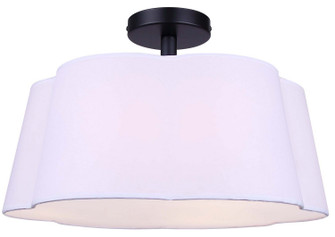 Siena Three Light Semi-Flush Mount in Matte Black (387|ISF2266B03BK)