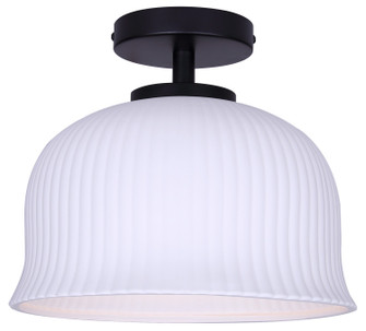 Sana One Light Semi-Flushmount in Matte Black (387|ISF2262B01BK)