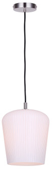 Leandro One Light Pendant in Brushed Nickel (387|IPL1249A01BN-OR)