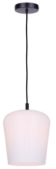 Leandro One Light Pendant in Matte Black (387|IPL1249A01BK-OR)