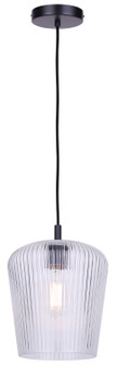 Leandro One Light Pendant in Matte Black (387|IPL1249A01BK-CR)