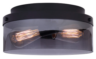 Nina Two Light Flush Mount in Matte Black (387|IFM2288B12BK)
