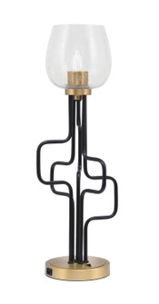 Sandia One Light Accent Lamp in Matte Black & New Age Brass (200|62-MBNAB-4810)