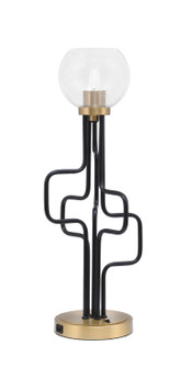 Sandia One Light Accent Lamp in Matte Black & New Age Brass (200|62-MBNAB-4100)