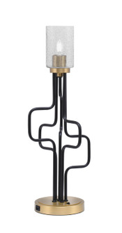 Sandia One Light Accent Lamp in Matte Black & New Age Brass (200|62-MBNAB-3002)