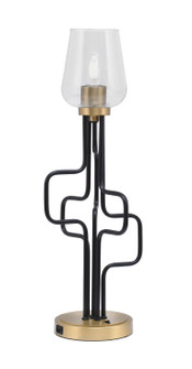 Sandia One Light Accent Lamp in Matte Black & New Age Brass (200|62-MBNAB-210)