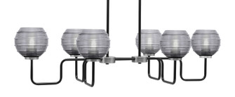 Sandia Six Light Bar in Matte Black & Graphite (200|6236-MBGP-5112)