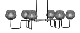 Sandia Six Light Bar in Matte Black & Graphite (200|6236-MBGP-4622)