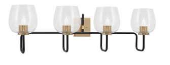 Sandia Four Light Bath Bar in Matte Black & New Age Brass (200|6224-MBNAB-4810)