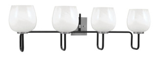 Sandia Four Light Bath Bar in Matte Black & Graphite (200|6224-MBGP-4811)