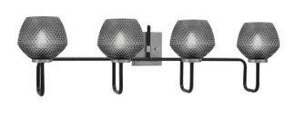 Sandia Four Light Bath Bar in Matte Black & Graphite (200|6224-MBGP-4622)