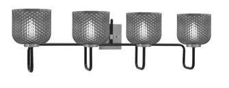 Sandia Four Light Bath Bar in Matte Black & Graphite (200|6224-MBGP-4612)