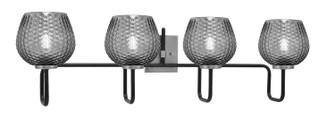 Sandia Four Light Bath Bar in Matte Black & Graphite (200|6224-MBGP-4602)