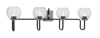 Sandia Four Light Bath Bar in Matte Black & Graphite (200|6224-MBGP-4102)