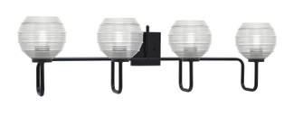 Sandia Four Light Bath Bar in Matte Black (200|6224-MB-5110)