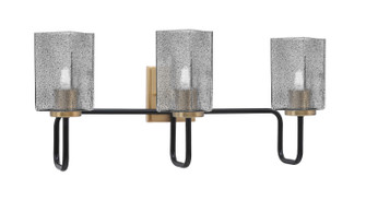 Sandia Three Light Bath Bar in Matte Black & New Age Brass (200|6223-MBNAB-542)
