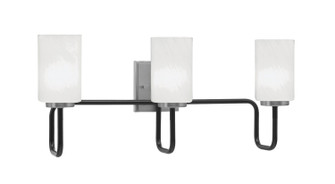 Sandia Three Light Bath Bar in Matte Black & Graphite (200|6223-MBGP-3001)