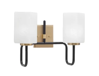 Sandia Two Light Bath Bar in Matte Black & New Age Brass (200|6222-MBNAB-541)