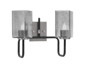 Sandia Two Light Bath Bar in Matte Black & Graphite (200|6222-MBGP-542)