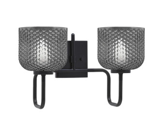 Sandia Two Light Bath Bar in Matte Black (200|6222-MB-4612)