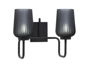Sandia Two Light Bath Bar in Matte Black (200|6222-MB-4252)